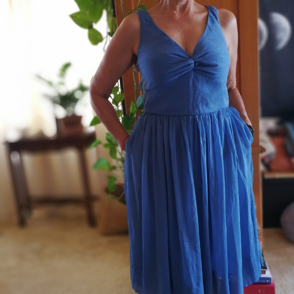 J. Crew shiffon silk dress
